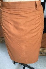  Skirt DAKS Signature Caramel Brown Cotton 14