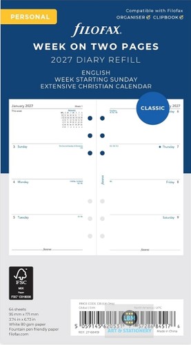 Filofax 2027 personal - filofax,