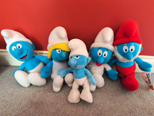 Smurfs plush soft toys bundle - smurfs,