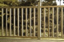 PACK OF 25 x STOP CHAMFERED WOODEN FLUTED DECKING SPINDLES 41mm x 41mm x 900mm 