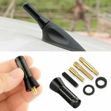 Vehicle Car Parts 3.5cm Carbon Fiber Short Stubby Mast Antenna +Screws Universal