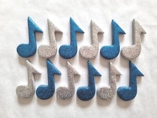 12 GLITTERY BLUE & SILVER