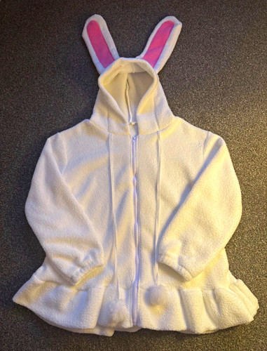 White fluffy bunny - white, ears