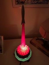 Soviet Union rare vintage table lamp Night lamp Rocket Cosmos USSR