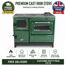 Cast iron wood burning stove - iron,