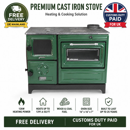 Cast iron wood - cast, stove