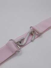 Retro Dusky Pink Elastic Snake Buckle Belt 32"-42" Jeans 