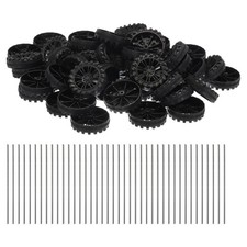 100pcs Toy Car Wheels 30mmx8mm
