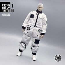 (NO FIGURE ) 1/6th Astronaut White Space Suit Model for 12'' Male Soldier