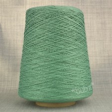 SOFT MERCERISED COTTON YARN 500g CONE 3 PLY SAGE GREEN MACHINE KNITTING WEAVING