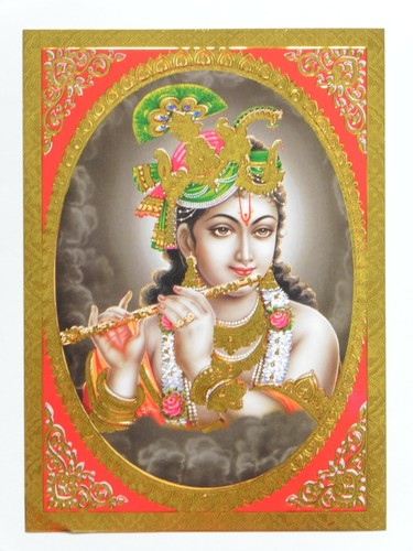 Gold foil embossed hindu - embossed, god