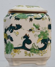 Mason's Ironstone - Chartreuse Pattern  -  Storage Jar- 15 cm Tall - Boxed