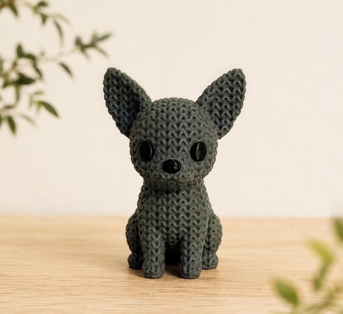 Chihuahua grey dog ornament - chihuahua,