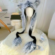 Furry Hat Head Wrap Furry Wolf