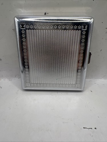 Vintage cigarette case silver - vintage,