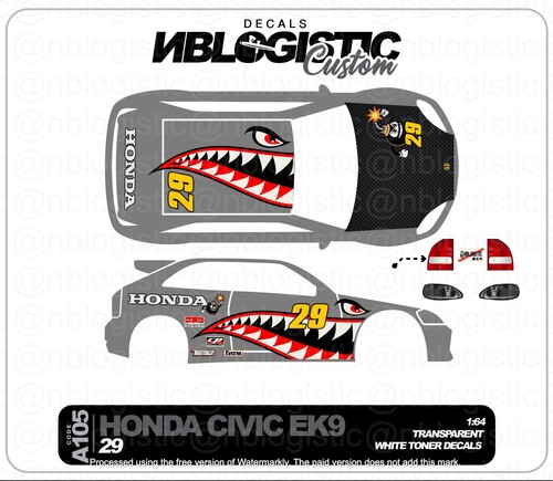 Honda ek9 racing - ek9,