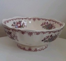 Masons Fruit Basket Pedastal Serving Bowl - 27 cm -arge Size - Rare