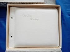 Vintage Our Son's Wedding Album Cover 9" x 7" & Original Box (New Other)