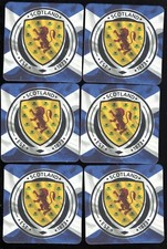 SCOTLAND Crested Beer Mats /