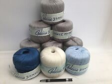 Twilleys Stamford Galaxia 3 100% Acrylic Thread Colour 37,33,34,& white 100g x 9