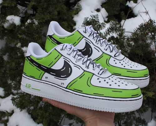 Air force custom white shoes - force, 1