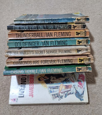 James Bond Vintage PAN Book Bundle x8 Job Lot Vintage 1960s PB Ian Fleming