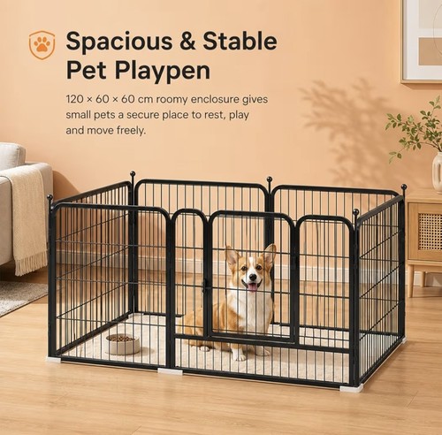 Metal dog playpen 120cm cm - metal,