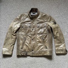 Mens Belstaff gangster Leather Jacket Size M 38 RRP£1295