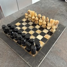 Vintage Marble & Onyx Chess