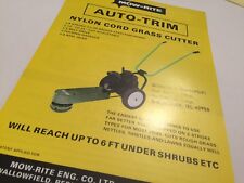 MOW RITE Grass Cutters & Lawn Aerators  Original 1970s Sales Brochure