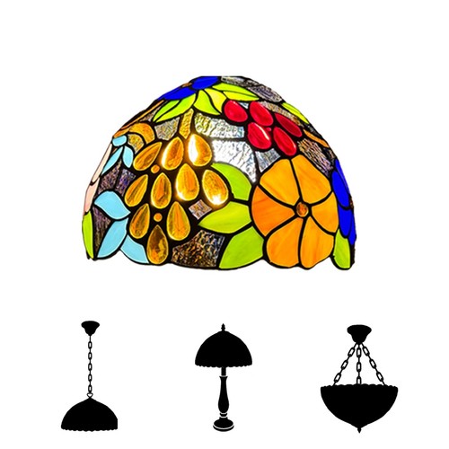 Tiffany flowered style - flowered,