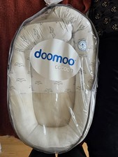 Babymoov Doomoo Organic Cotton Baby Nest Cocoon Pod Grey White