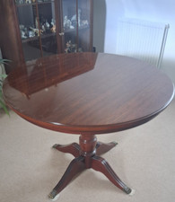 Mahogany round pedestal dining - mahogany,