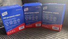 3x Robert Scott Antibacterial Wipes All-Purpose Perforated Sheets 200 Dispenser