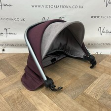 Silver Cross wave carrycot Hood - Claret Red