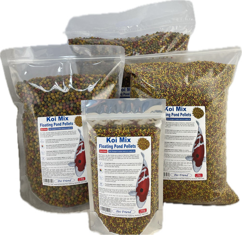 Koi pond fish - food, mix