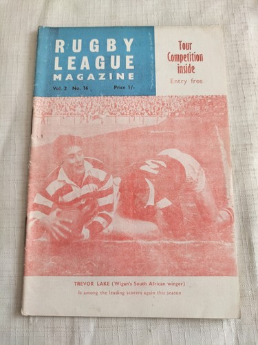 Feb 1966 rugby league - rugby, magazine