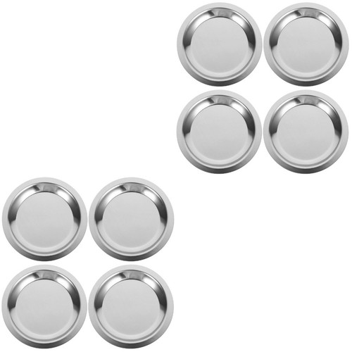 8pcs silver stainless - 8pcs,