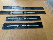 Discovery Door Sill Edge Protectors Set Of 4 Black Carbon Effect Self Adhesive