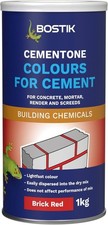 Bostik Colours for Cement Brick Red - 1kg - For Concrete, Mortar, Render