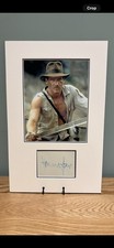Harrison Ford Signed Page Mounted With 8x10photo