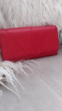 Red oblong purse with - red, gold