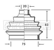 Genuine first line rear outer - rear,