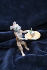 Austrian cold painted bronze dog waiter attributed to Bergman