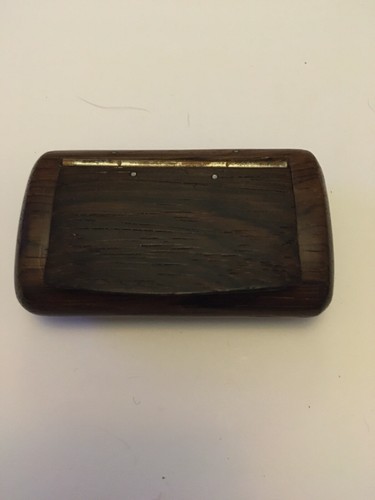 Vintage wooden snuff box - wooden,