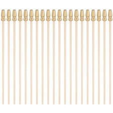 20Pcs Wooden Flag Poles