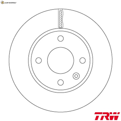 Brake disc df6783 for opel - 2x,