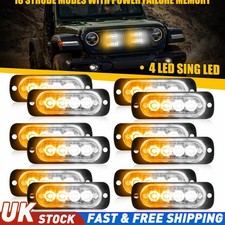 12X 4 LED Strobe Light Bar Car