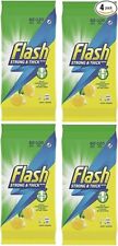 Flash Anti-Bacterial Cleaning Wipes – Lemon (4 x 60 Wipes, 240 Total)