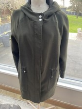 Green hooded coat Uk 14